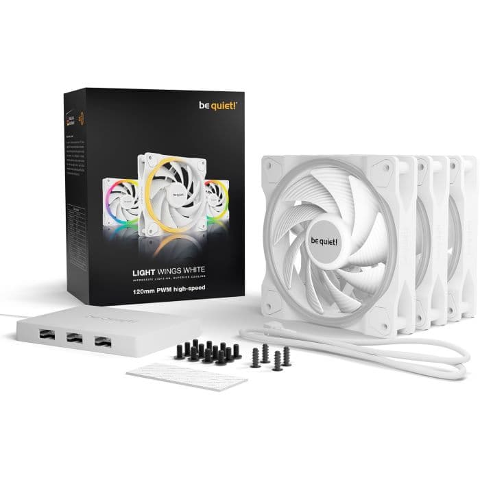 be quiet! Light Wings 120 mm PWM ARGB Triple Pack (blanc) 5