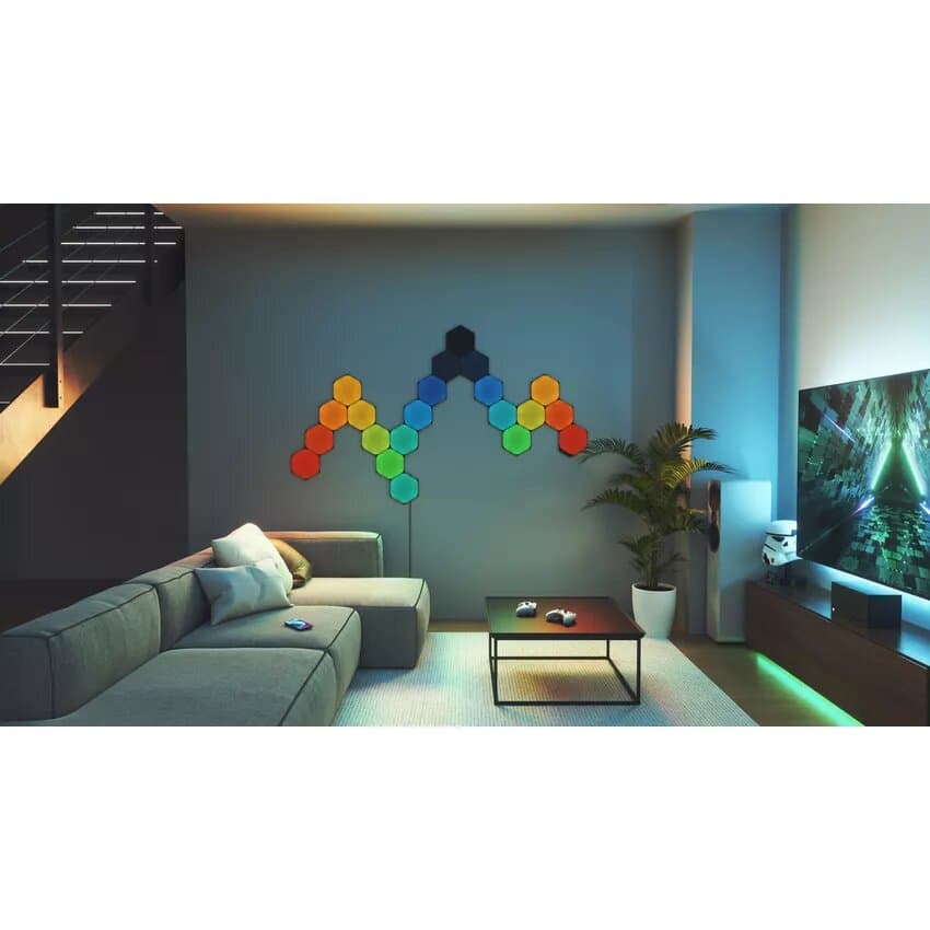 Nanoleaf Shapes Limited Edition Ultra Black Hexagons Expansion Pack (3 pièces) 6