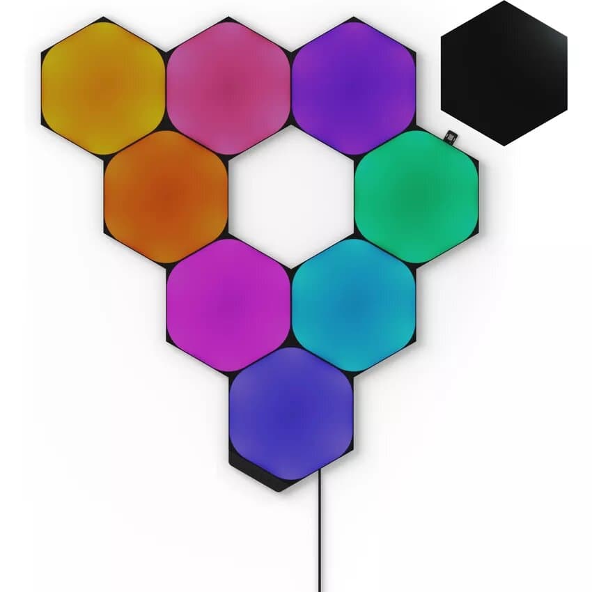 Nanoleaf Shapes Limited Edition Ultra Black Hexagons Starter Kit (9 pièces)