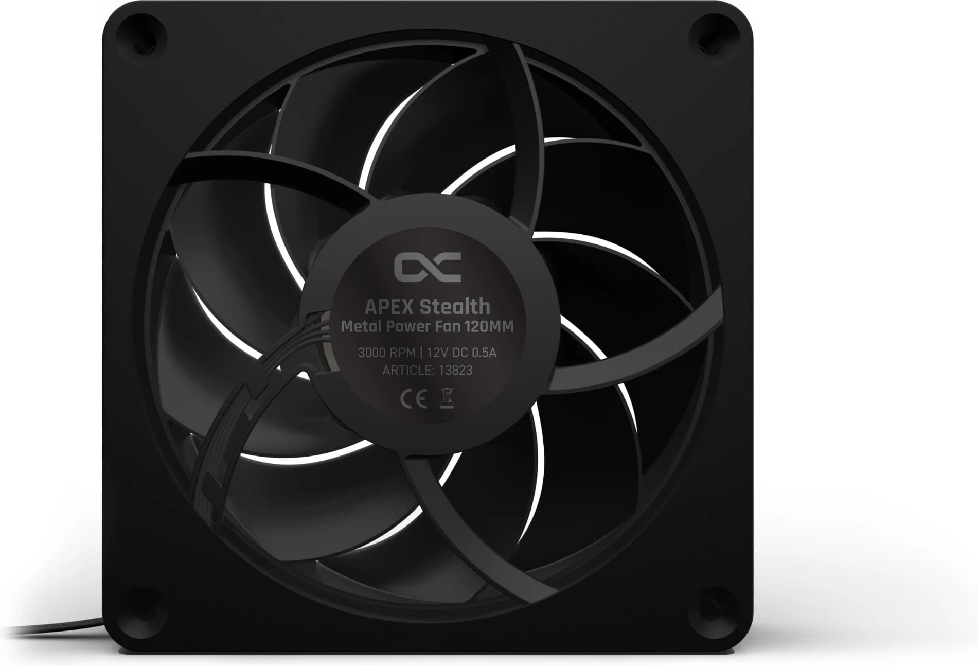Alphacool Apex Stealth Metal 120mm - 3000rpm Noir 2