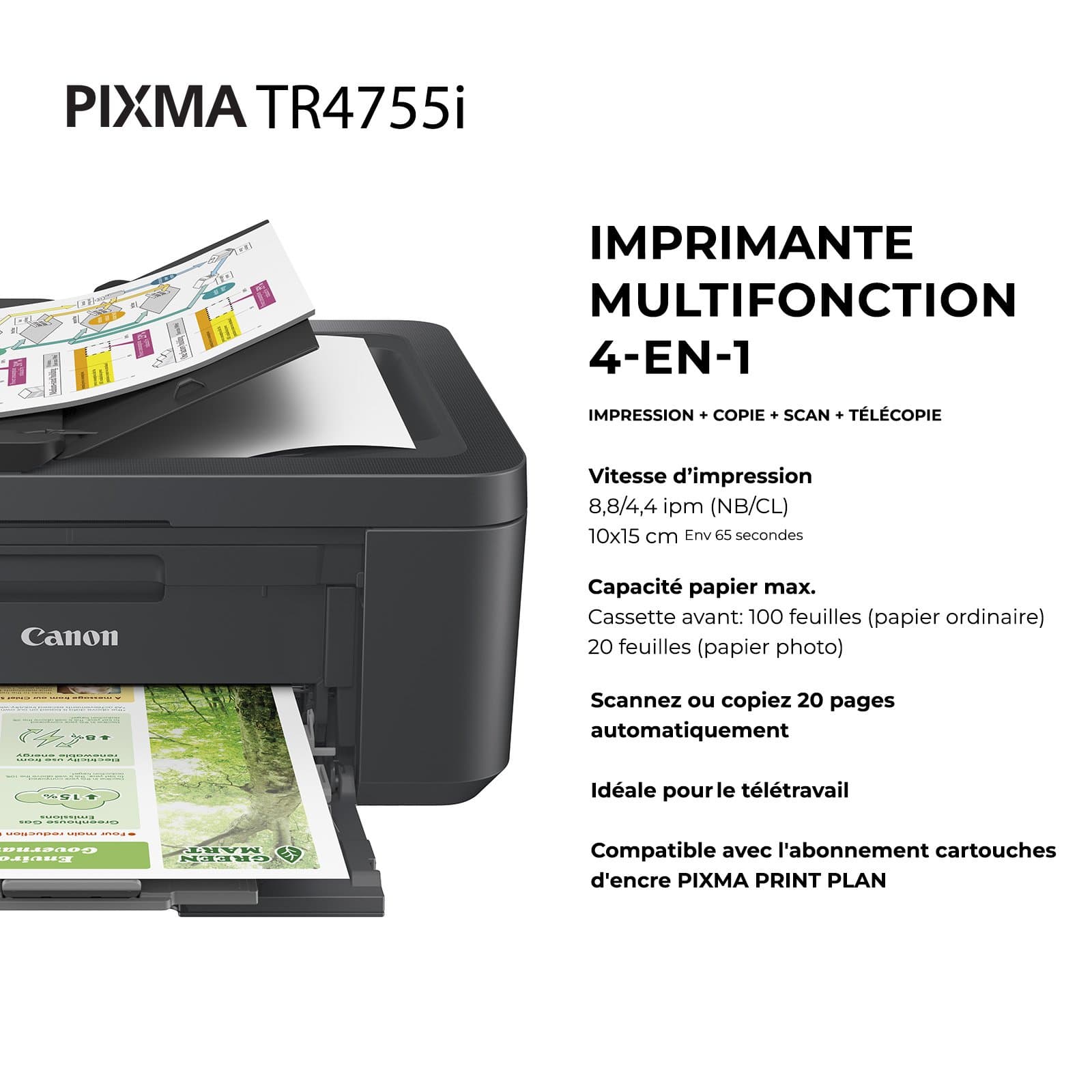 Canon PIXMA TR4755i - Noir 2