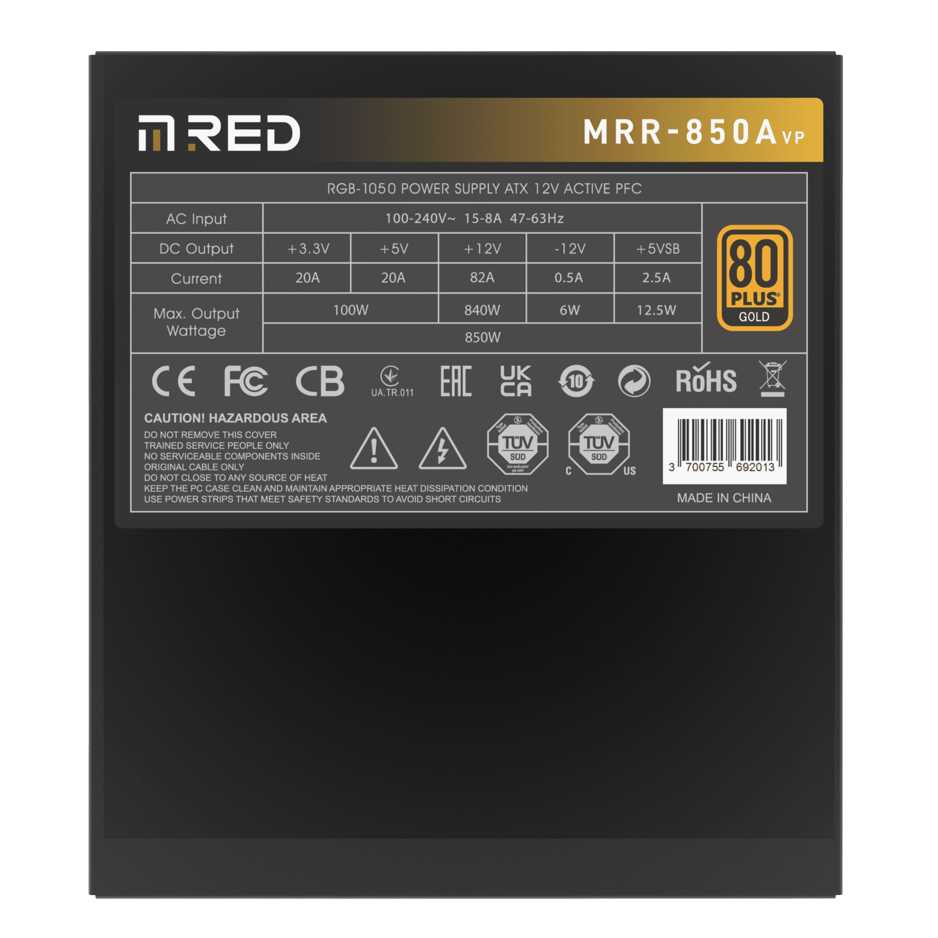 M.RED ATX 850W - MRR-850A VP2 Noir 6