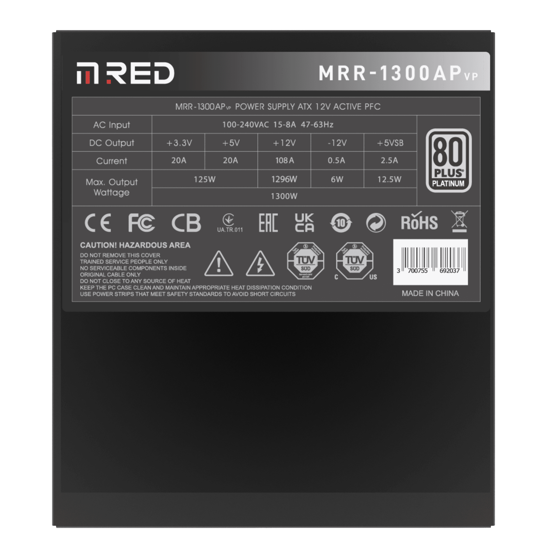 M.RED ATX 1300W - MRR-1300AP VP2 Noir 4