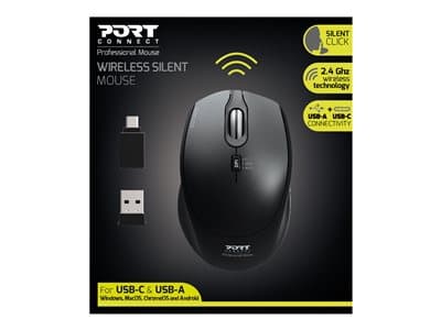 PORT Connect Souris sans fil et silencieuse (noir) 3