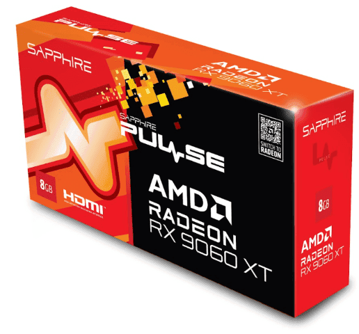 Sapphire PULSE AMD Radeon RX 9060 XT 8GB 5