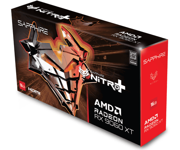 Sapphire NITRO+ AMD Radeon RX 9060 XT 16GB 3