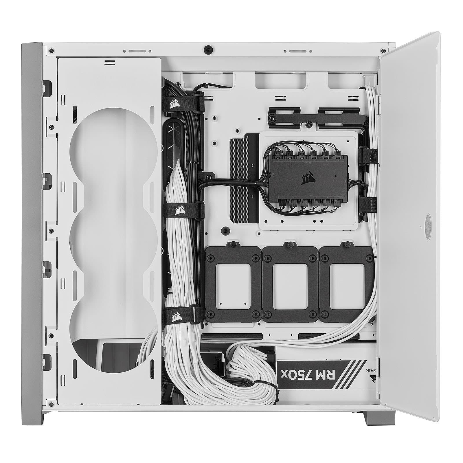 Corsair iCUE 5000X RGB Tempered Glass (Blanc) 2